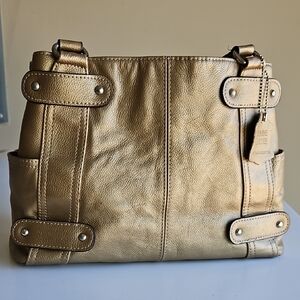 Bronze Leather Handbag
